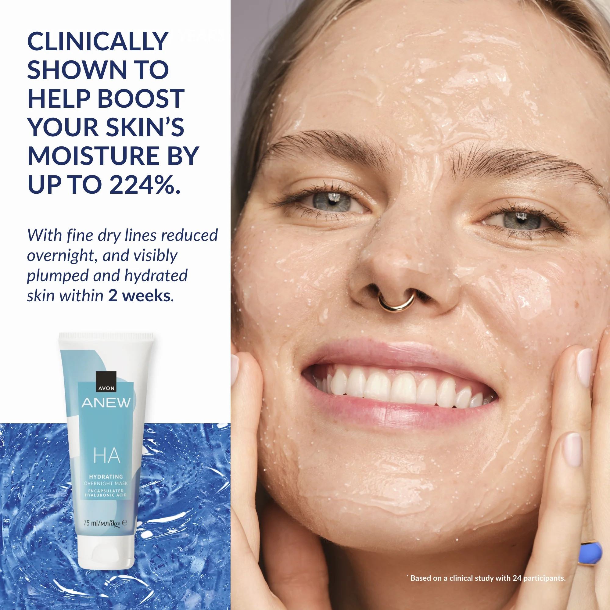 Anew HA Hydrating Overnight Mask - 75ml - Image 5