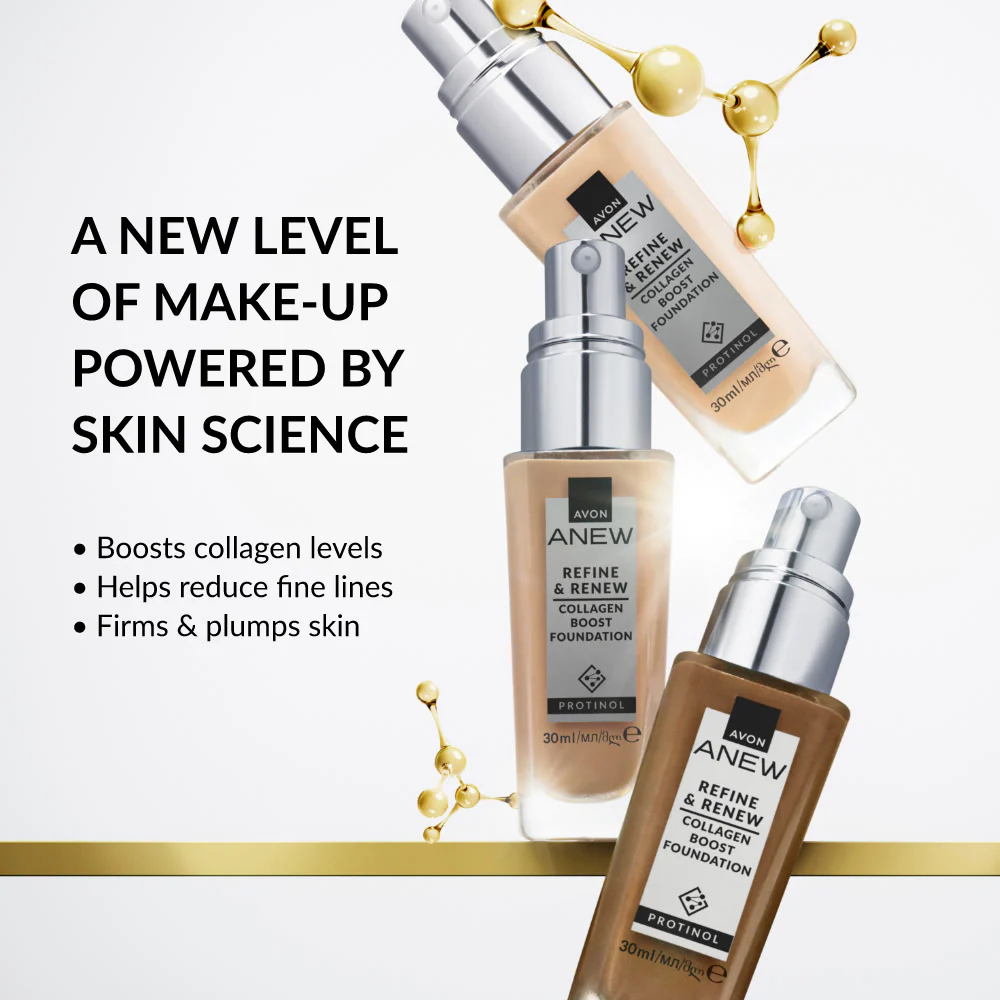 Anew Refine & Renew Collagen Boost Foundation - 30 ml - Image 3