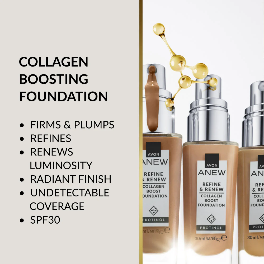 Anew Refine & Renew Collagen Boost Foundation - 30 ml - Image 4