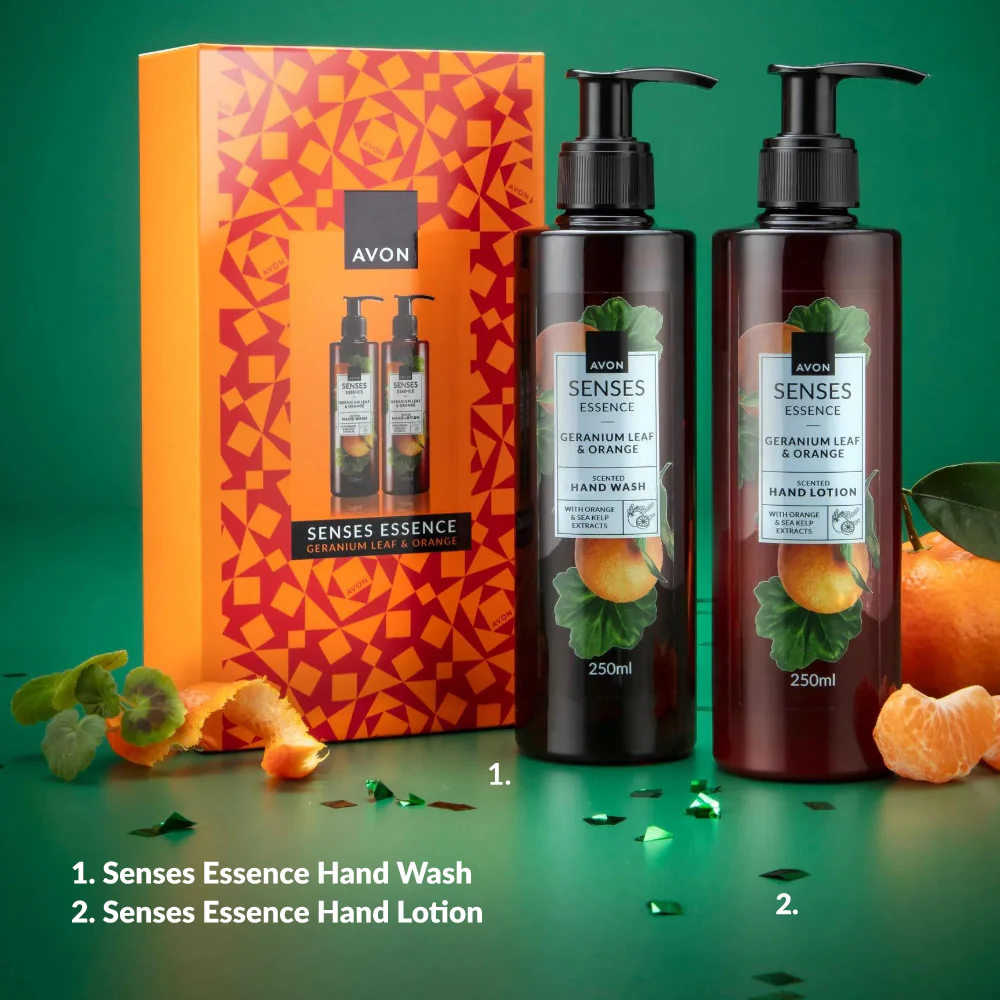 Senses Essence Geranium Leaf & Orange Gift Set - Image 2