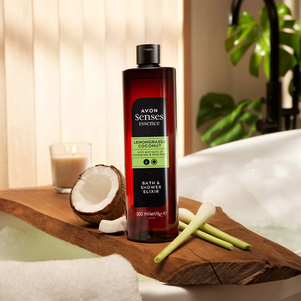 Senses Essence Lemongrass & Coconut Bath Elixir - 500ml - Image 2
