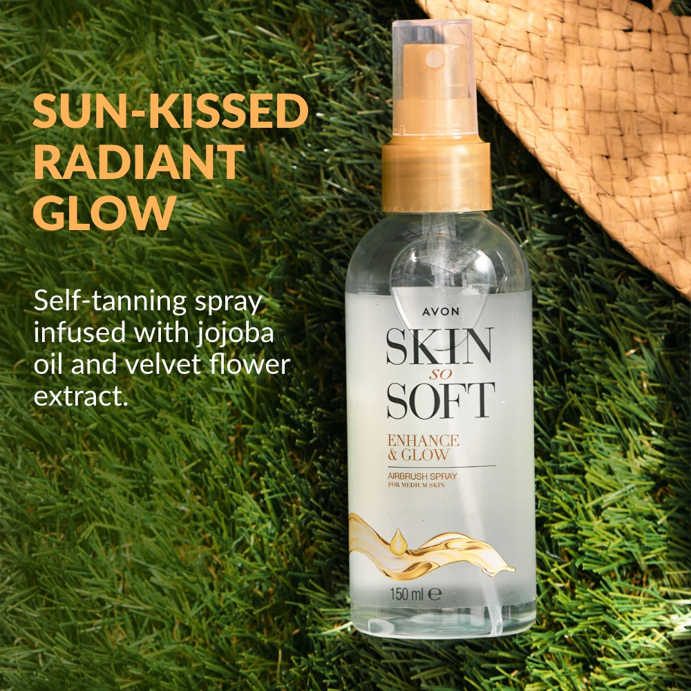 Skin So Soft Enhance & Glow Airbrush Tanning Spray - 150ml - Image 3