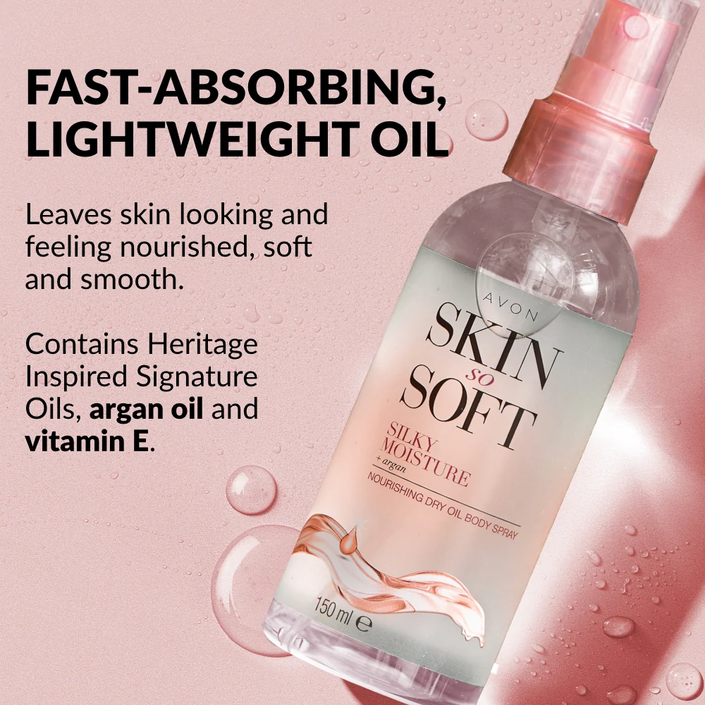 Skin So Soft Silky Moisture Nourishing Dry Oil Spray - 150ml - Image 3